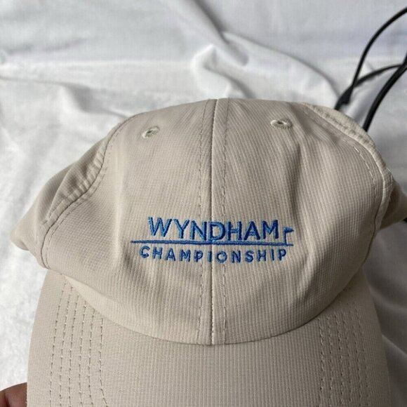 Wyndham Championship Hat Cap Beige Adjustable Golf Outdoors Harris Teeter - Picture 6 of 8